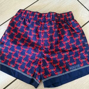 Babies 18/24 months new Gucci Red and Blue Patterned Shorts